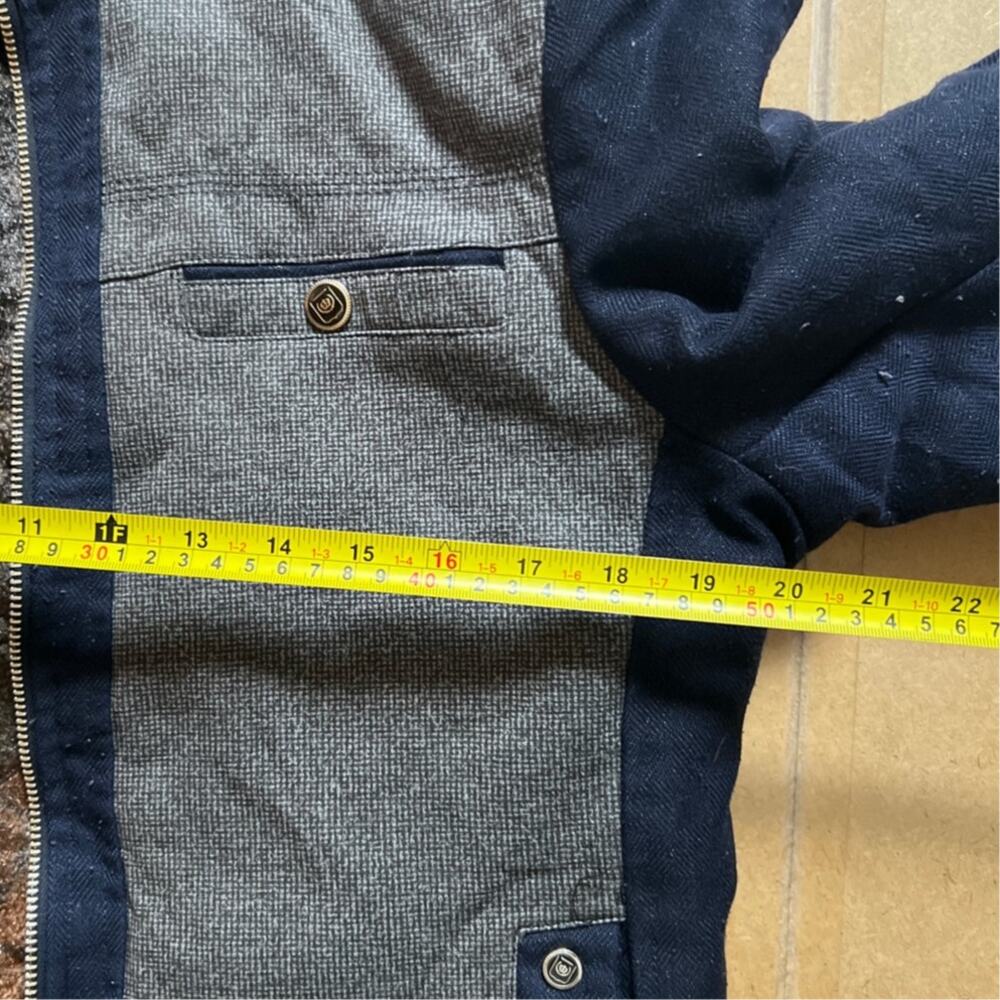 Vintage Sduul Blue/Gray Men Size 52/180 Jacket - Picture 5 of 7
